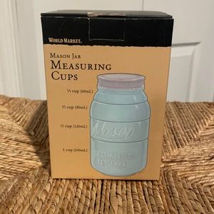 Mason Jar Measuring Cups (Blue) by World Market